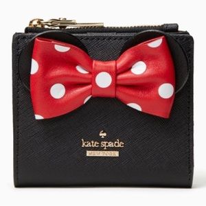 ♠️ Kate Spade NY ♠️ Ltd. Edition DISNEY Minnie Mouse 🐭 Adalyn 🎀 Bow wallet 🎀